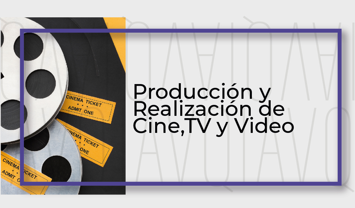 PRODUCCIÓN Y REALIZACIÓN DE CINE, TV Y VÍDEO